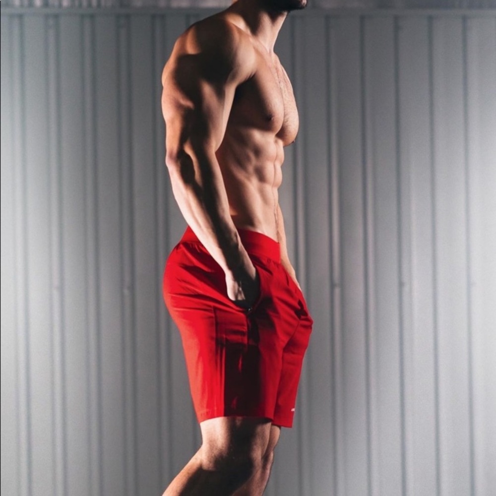 Alphalete Men’s Active Shorts (S) Gym Red